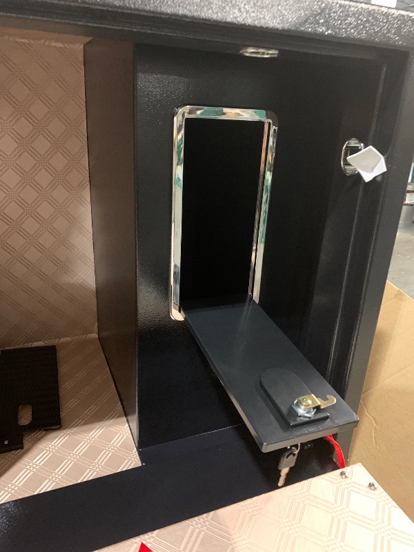 Photo 1 of ***DAMAGED - SEE NOTES/PICTURES***
6.1 Cuft Large Home Safes Water and Fireproof with Digital Keypad & Key Lock, Fire Security Safe with 3 Removable Shelves, Fireproof Safe Home for Money Documents Jewelry, 27.56"H x13.78"W x 11.81"D