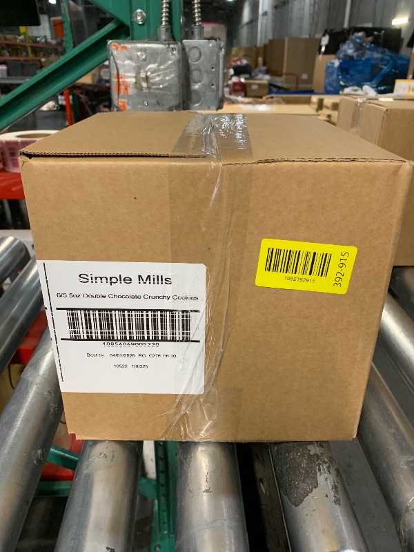 Photo 1 of ***BEST BY: 04/01/2026*** Simple Mills Almond Flour Crunchy Cookies, Double Chocolate Chip - Gluten Free, Vegan, Healthy Snacks, Made with Organic Coconut Oil, 5.5 Ounce (Pack of 6)