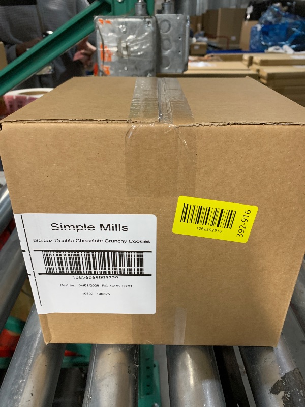 Photo 1 of ***BEST BY: 04/01/2026*** Simple Mills Almond Flour Crunchy Cookies, Double Chocolate Chip - Gluten Free, Vegan, Healthy Snacks, Made with Organic Coconut Oil, 5.5 Ounce (Pack of 6)