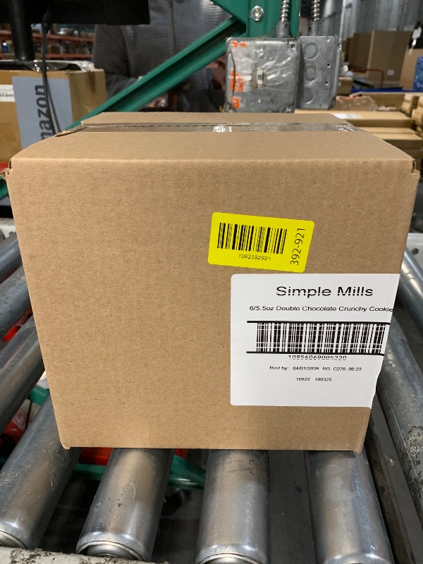 Photo 1 of ***BEST BY: 04/01/2026*** Simple Mills Almond Flour Crunchy Cookies, Double Chocolate Chip - Gluten Free, Vegan, Healthy Snacks, Made with Organic Coconut Oil, 5.5 Ounce (Pack of 6)