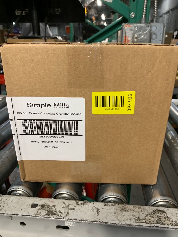 Photo 1 of ***BEST BY: 04/01/2026*** Simple Mills Almond Flour Crunchy Cookies, Double Chocolate Chip - Gluten Free, Vegan, Healthy Snacks, Made with Organic Coconut Oil, 5.5 Ounce (Pack of 6)