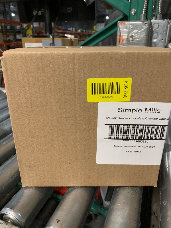 Photo 1 of ***BEST BY: 04/01/2026*** Simple Mills Almond Flour Crunchy Cookies, Double Chocolate Chip - Gluten Free, Vegan, Healthy Snacks, Made with Organic Coconut Oil, 5.5 Ounce (Pack of 6)