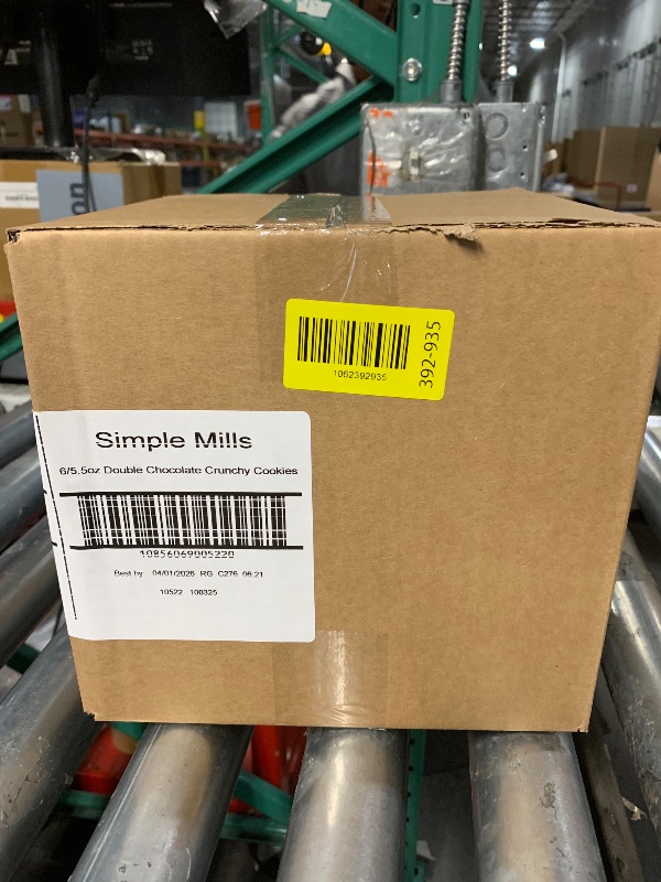 Photo 1 of ***BEST BY: 04/01/2026*** Simple Mills Almond Flour Crunchy Cookies, Double Chocolate Chip - Gluten Free, Vegan, Healthy Snacks, Made with Organic Coconut Oil, 5.5 Ounce (Pack of 6)