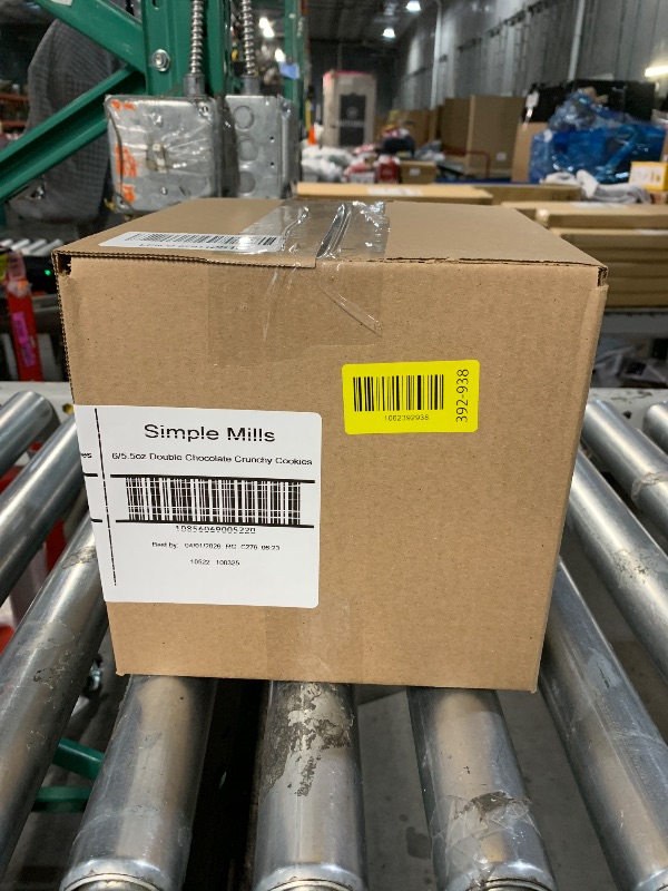 Photo 1 of ***BEST BY: 04/01/2026*** Simple Mills Almond Flour Crunchy Cookies, Double Chocolate Chip - Gluten Free, Vegan, Healthy Snacks, Made with Organic Coconut Oil, 5.5 Ounce (Pack of 6)