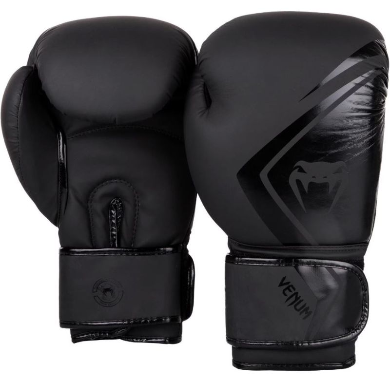Photo 1 of ***DAMAGED - SEE NOTES/PICTURES***
Venum Contender 2.0 Boxing Gloves - Black - 12 oz - Adult