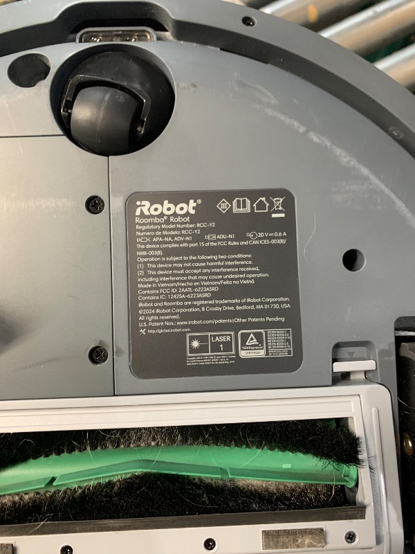 Photo 1 of ***DAMAGED - SEE NOTES/PICTURES***
iRobot Roomba 1010 Combo Robot Vacuum & Mop, 2 in 1 for Carpet & Hard Floors, Self-Charging, Intense Power-Lifting Suction, Avoids Mopping Carpets, LiDAR Navigation, Model# Y311620