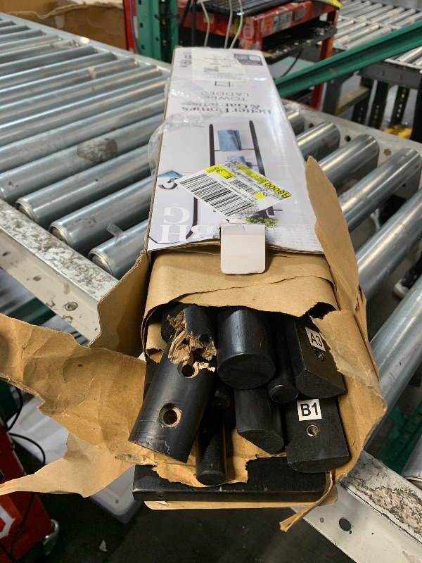 Photo 1 of ***DAMAGED - SEE NOTES/PICTURES***
Better Homes & Gardens Springwood Freestanding Acacia Wood Towel Ladder, 4 Tiers, Black