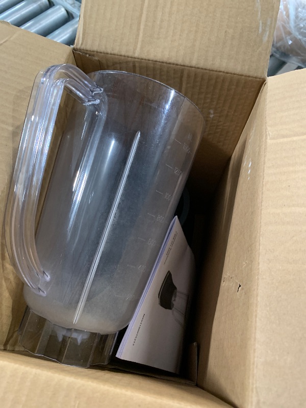 Photo 1 of ***MISSING PARTS*** 
***STOCK PHOTO FOR REFERENCE ONLY***Countertop Blender with 6-Cup Glass Jar, 10-Speed Settings, Black, BL2010BG