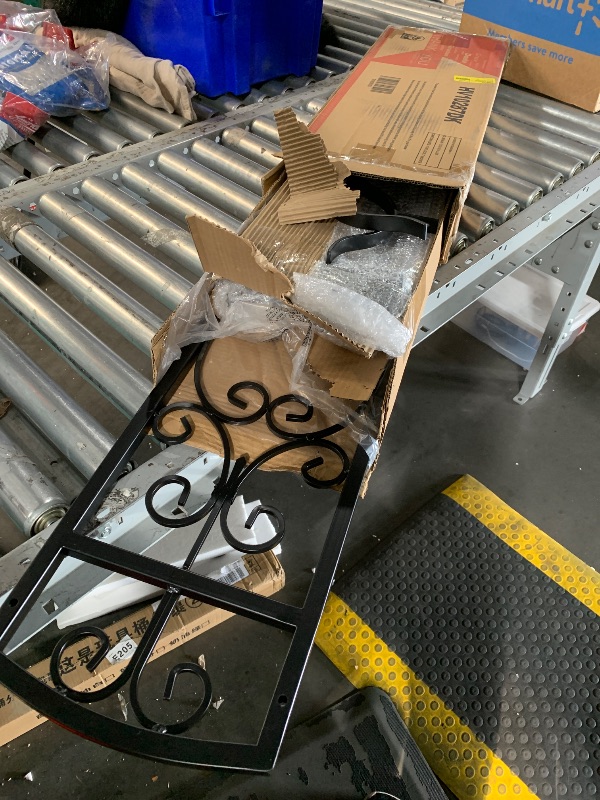 Photo 1 of ***STOCK PHOTO FOR REFERENCE ONLY***vidaXL Durable Black Wrought Iron Double Garden Gate - 4'x8 x4' 5" - Fully Forged, Galvanized and Powder Coated for -Free Longevity - Includes Bolt Hinge and Mounting Posts