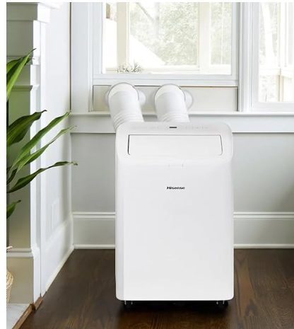 Photo 1 of ***PARTIAL SET - PRICE ADJUSTED***
Hisense 8,000 BTU Portable Air Conditioner with Dual Hose & Inverter, 350 Sq Ft, Wi-Fi, ConnectLife App Google and Alexa, 3 operating modes, Noise 42 dB(A) - HAP0824TWD (Renewed), White