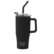 Photo 1 of ***DAMAGED - SEE NOTES/PICTURES***30oz. Double Wall Stainless Steel Tumbler W/ Handle - Black