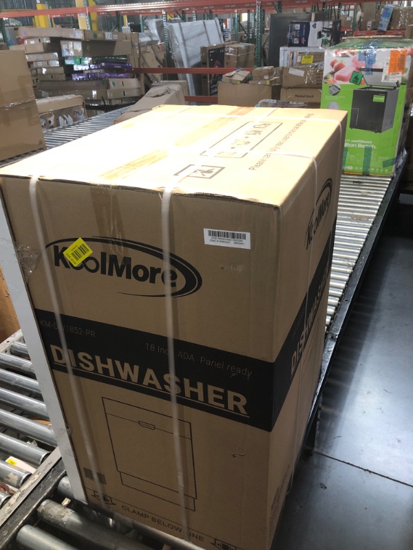 Photo 1 of ***FACTORY SEALED***KoolMore 18 in. ADA Panel Ready with 8 Place Settings 52 DB Dishwasher in Stainless-Steel, UL and Energy Star Certified (KM-DW1852-PR)