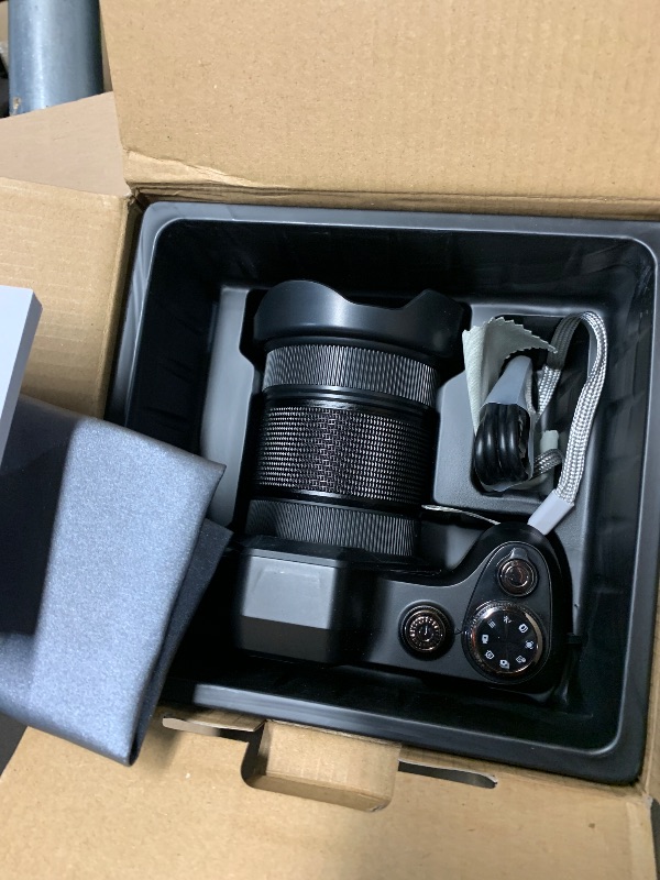 Photo 1 of ***DAMAGED - SEE NOTES/PICTURES***4K Digital Camera for Photography & Vlogging, 56MP Point and Shoot Digital Cameras with 180° Flip Screen, 16X Zoom Compact Travel Camera, Portable Cámara for Adults & Beginners with 32GB SD Card