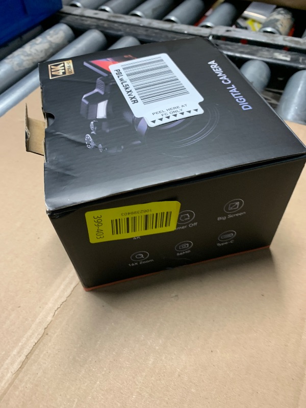 Photo 1 of ***DAMAGED - SEE NOTES/PICTURES***4K Digital Camera for Photography & Vlogging, 56MP Point and Shoot Digital Cameras with 180° Flip Screen, 16X Zoom Compact Travel Camera, Portable Cámara for Adults & Beginners with 32GB SD Card