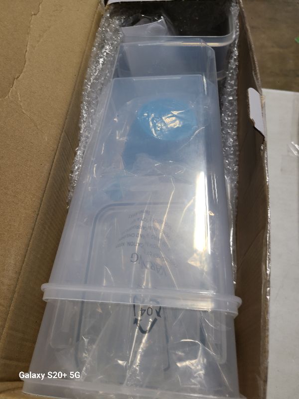 Photo 1 of 14 PCS Airtight Food Storage Containers with Lids set, BPA Free Leak-proof Kitchen and Pantry Organization Canisters for Cereal, Pasta, Dry Food, Flour Sugar, Stackable, Free Label, Marker, Scoop