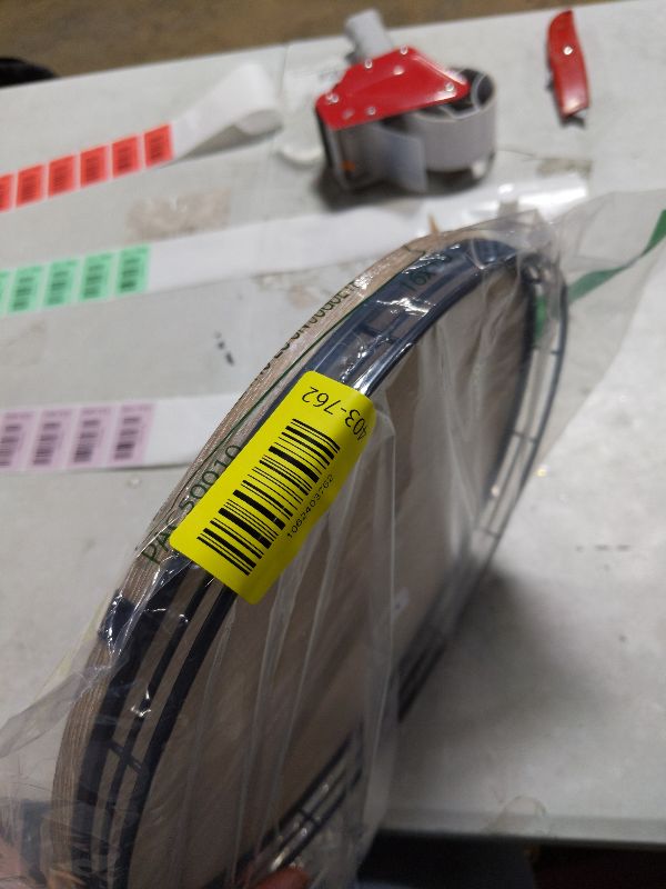 Photo 1 of 12" Farmhouse Lazy Susan for Kitchen & Coffee Table Decor – Rustic Whitewashed Wood Tray with Black Metal Frame, Decorative Centerpiece for Dining Room, Ottoman, Living Room, Serving or Vanity Use