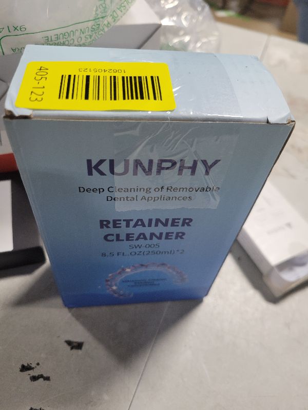 Photo 1 of 2 Pack Ultrasonic Retainer Cleaner Solution for Sonic Denture Cleaner-Professional Cleaning of Retainers, Invisible Aligners, Mouth Guards, Night Guards, Remove Odors, Discoloration & Stains 8.5oz