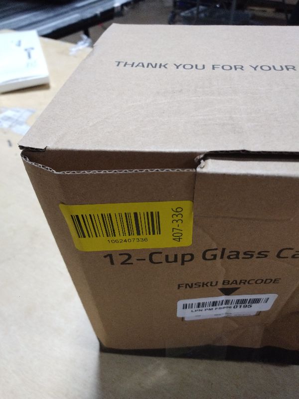 Photo 1 of 12-Cup Replacement Coffee Carafe Pot only Compatible with Hamilton Coffee Maker, Machine, Brewer Models 49980A, 49980Z, 49983, 49618, 46300, 46310, 49976, 49966, 49350 | Black