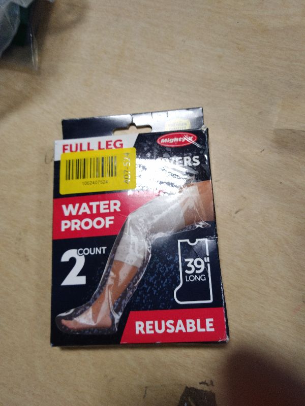 Photo 1 of 100% Waterproof Cast Covers for Shower Leg - 2pk - Tight Seal - Reusable Adult Full Leg Cast Protectors - Thigh, Knee, Ankle, Foot - After Surgery Bandage and Dressing Shower Bag - Long Size
