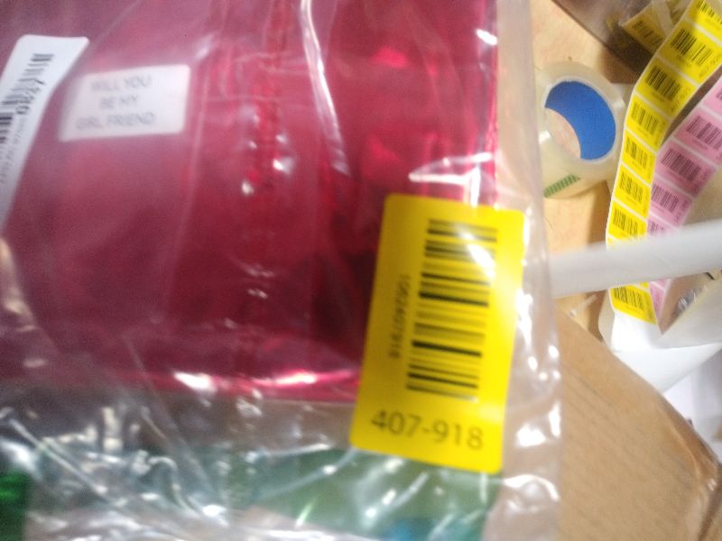 Photo 1 of 16 Inches Red 'WILL YOU BE MY GIRLFRIEND' Proposal Letter Balloons with Heart-Shaped Foil Balloons and Rose Petals for Romantic Special Night Decorations, Engagements, Proposals, and Valentine's Day