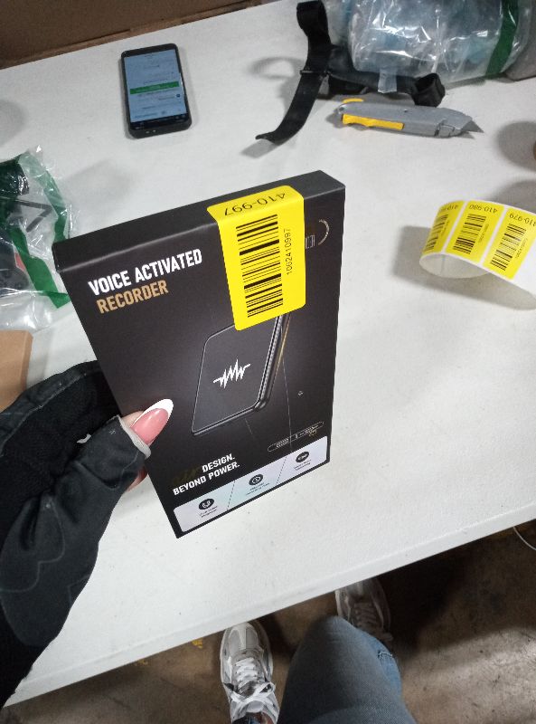 Photo 1 of 128G (9800 Hour) Voice Activated Recorder, Double-Sided Magnetic Voice Recorder with Playback, Audio Recorder with AI-Intelligent Noise Reduction, 70H Continuous for Lectures, Meetings