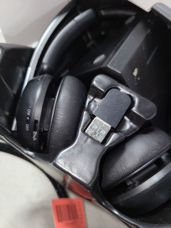 Photo 1 of (2025 Upgraded) Wireless Headset with Mic for Work, Bluetooth Headset with Noise Canceling Microphone with Dongle, Charging Base & Mic Mute, Wireless Headphones for Work from Home/PC/Computer