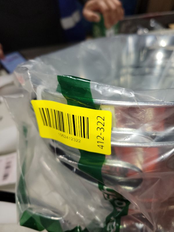 Photo 1 of 2 Pack Galvanized Ice Bucket 4 Gallon Galvanized Tub Ice Bucket for Parties Metal Beverage Buckets with Handles Wine Beer Champagne Vintage Buckets for Cocktails Mimosa Bar Supplies with Scoops