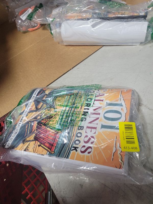 Photo 1 of 101 CALMNESS: Adult Coloring Book — Relaxing Book to Calm your Mind and Stress Relief — Beautiful Designs of Animals, Landscape, Beach, House, Birds, Flowers, and more