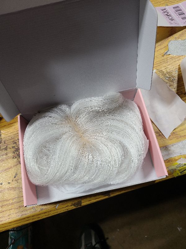 Photo 1 of 10 Inch Clip in Human Hair Topper for Thinning Hair, 360°3D Cover Clip in Bangs Natural Hairpiece With 4.5'' x 3'' Silk Base-Silver White
50+ bought in past month