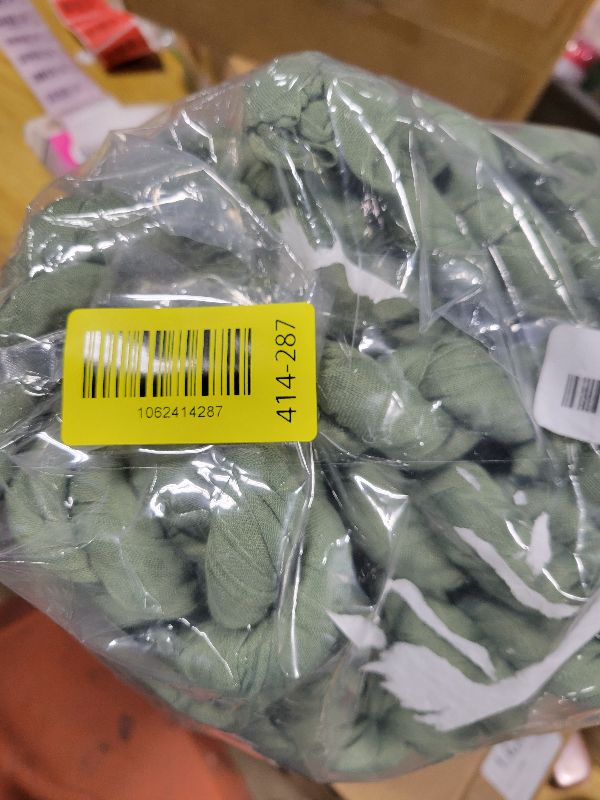 Photo 1 of 120 Pack Sage Green Cheesecloth Napkins 20 x 20 Inch Gauze Cheese Cloth Napkins with Wrinkle Christmas Cloth Napkins Set Rustic Dinner Table Napkins Bulk for Wedding Baby Shower Party Decor