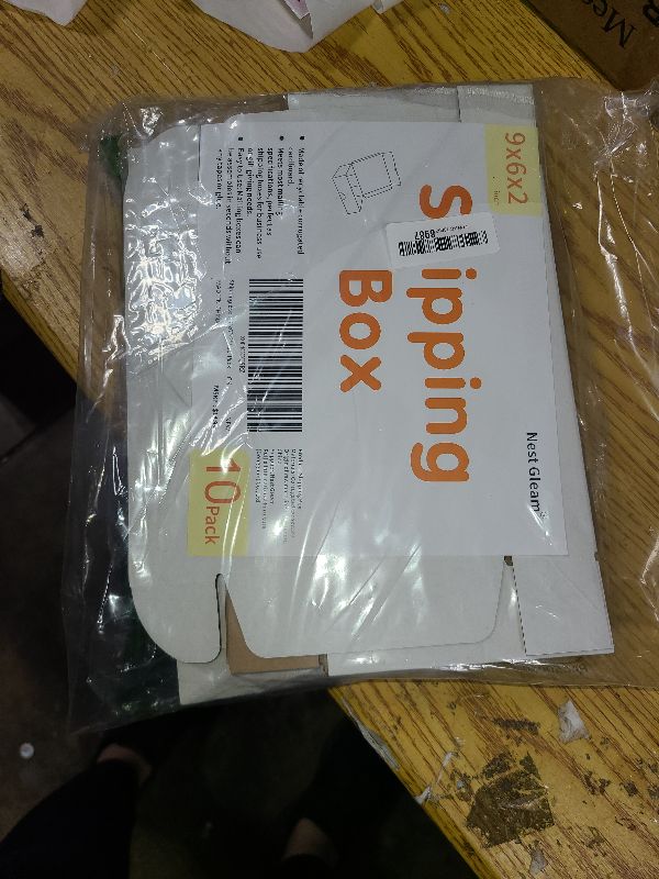 Photo 1 of 10 Pack 9"x6"x2" inch Small Shipping Boxes White Corrugated Cardboard Box for Small Business, Mailer, Shipping, and Packing