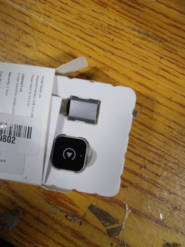 Photo 1 of 2-in-1 Wireless CarPlay Adapter Support Apple CarPlay & Android Auto, Mini Bluetooth USB A & USB C Dongle Convert Wired to Wireless Compatible with iPhone & Android