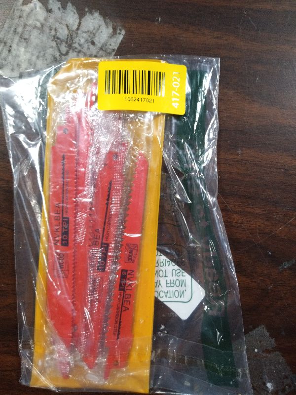 Photo 1 of 10-Piece Reciprocating Saw Blades 6 & 8 Inch Wood & Metal Cutting Saw Blades Premium Blades Carbon Steel Bi - Metal Reciprocating Saw Blades for Wood Pruning NVKLBEA