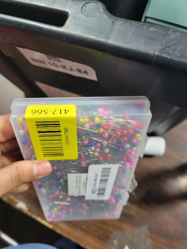 Photo 1 of 1000pcs Sewing Pins Straight Pin for Fabric, Pearlized Ball Head Quilting Pins Long 1.5inch, Multicolor Corsage Stick Pins for Dressmaker, Jewelry DIY Decoration, Craft and Sewing Project