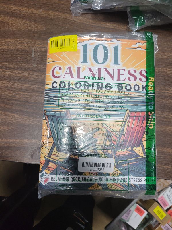 Photo 1 of 101 CALMNESS: Adult Coloring Book — Relaxing Book to Calm your Mind and Stress Relief — Beautiful Designs of Animals, Landscape, Beach, House, Birds, Flowers, and more