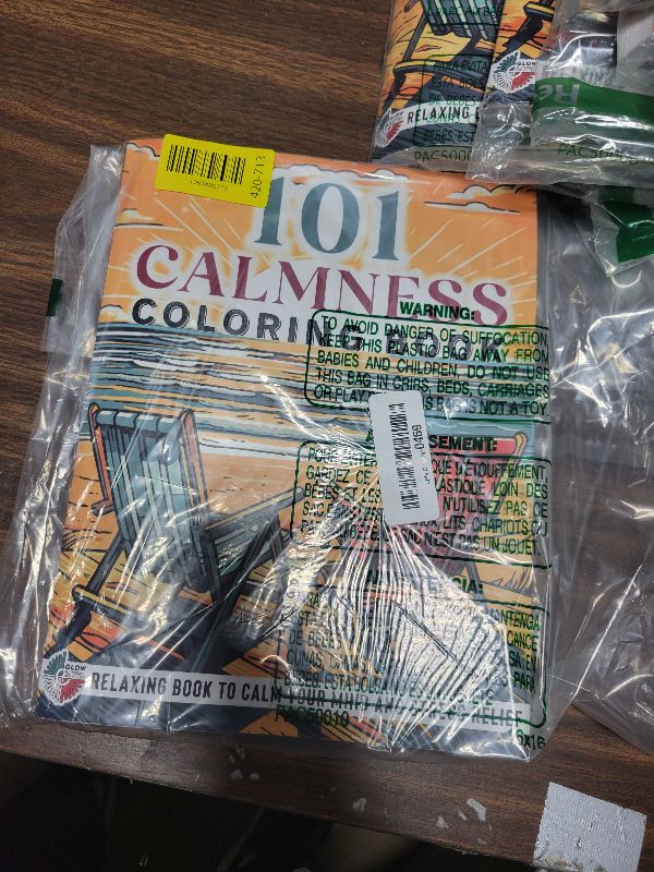 Photo 1 of 101 CALMNESS: Adult Coloring Book — Relaxing Book to Calm your Mind and Stress Relief — Beautiful Designs of Animals, Landscape, Beach, House, Birds, Flowers, and more