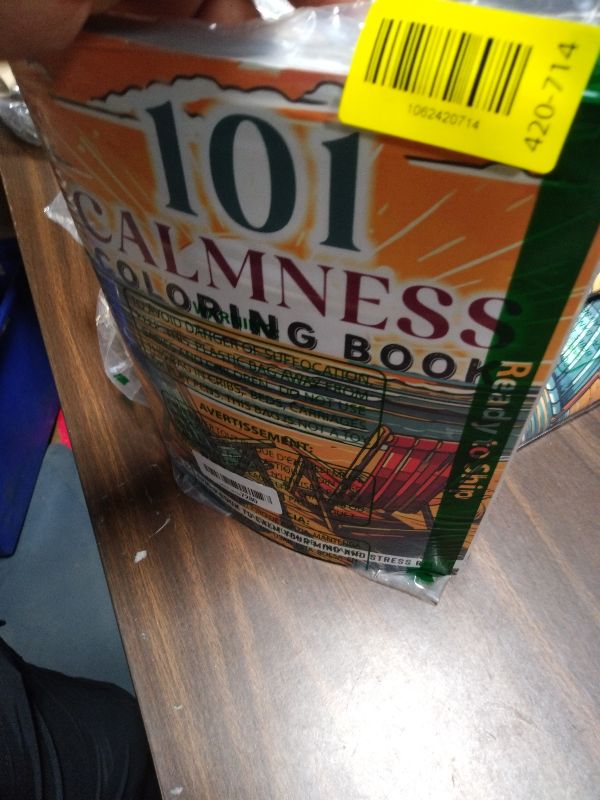 Photo 1 of 101 CALMNESS: Adult Coloring Book — Relaxing Book to Calm your Mind and Stress Relief — Beautiful Designs of Animals, Landscape, Beach, House, Birds, Flowers, and more