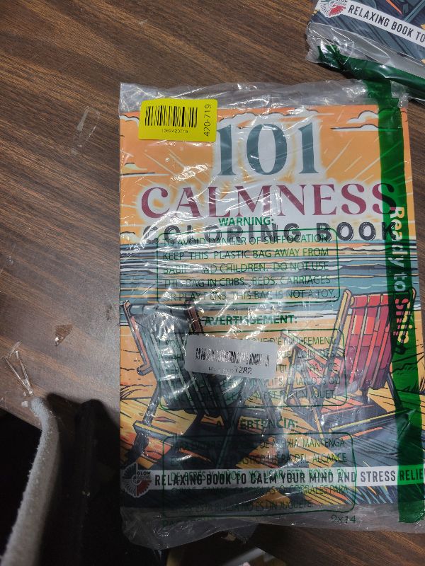 Photo 1 of 101 CALMNESS: Adult Coloring Book — Relaxing Book to Calm your Mind and Stress Relief — Beautiful Designs of Animals, Landscape, Beach, House, Birds, Flowers, and more