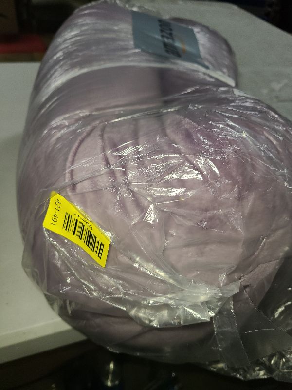 Photo 1 of 1 MIDDLE ONE Bolster Pillow for Bed, Long Round Body Pillow for Adults with Removable Velvet Cover, Decorative Tube Roll Cylinder Pillow, 47 x 7.87 Inch, Purple