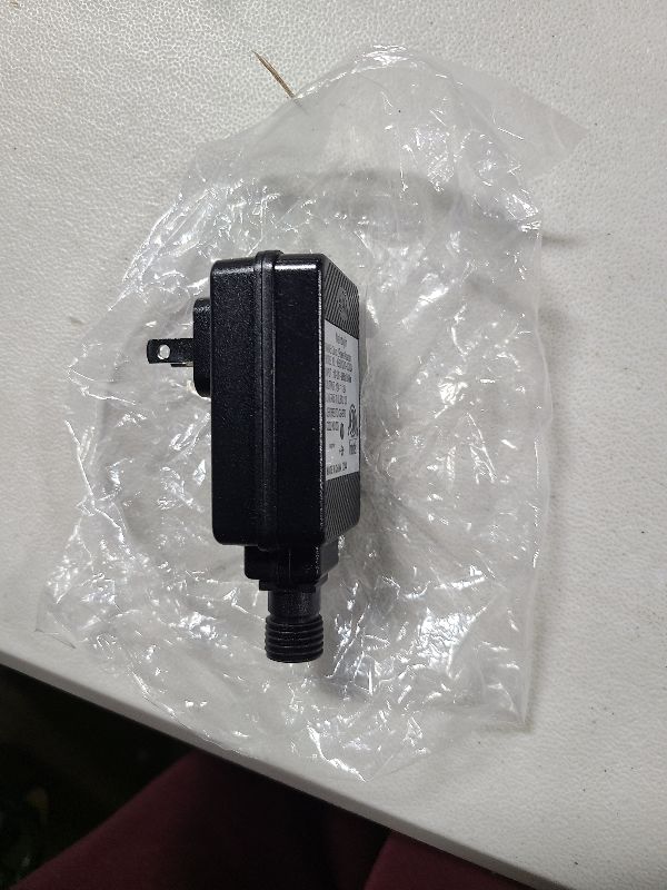 Photo 1 of 12V Class 2 Power Supply, IP44 LED Transformer Replacement Yard Inflatable Adapter for String Light, Inflatable Decorations (12V-2A)