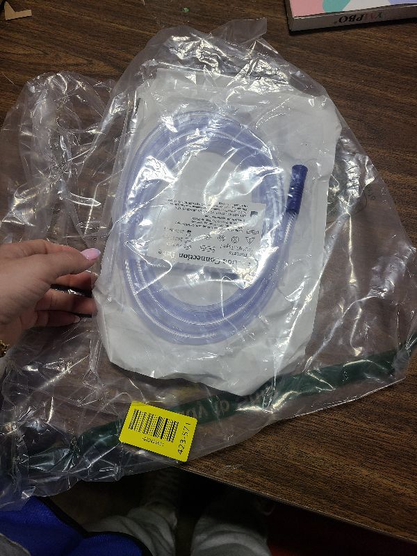 Photo 1 of 2 Pcs Extended Suction Connection Tube, 6.5 Feet - Flexible & Durable, Compatible with Various Devices