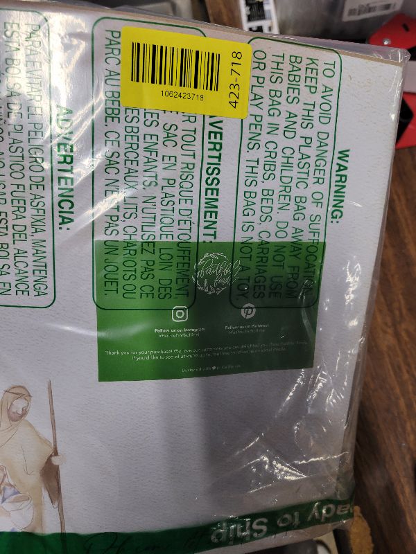 Photo 1 of 100 Sheet Let Us Adore Him Letterhead Paper, 8.5x11 inch Christmas Stationery Paper, Letter Size Write Personalized Greetings, Get Creative and Crafty with Xmas Letter Paper Sheets