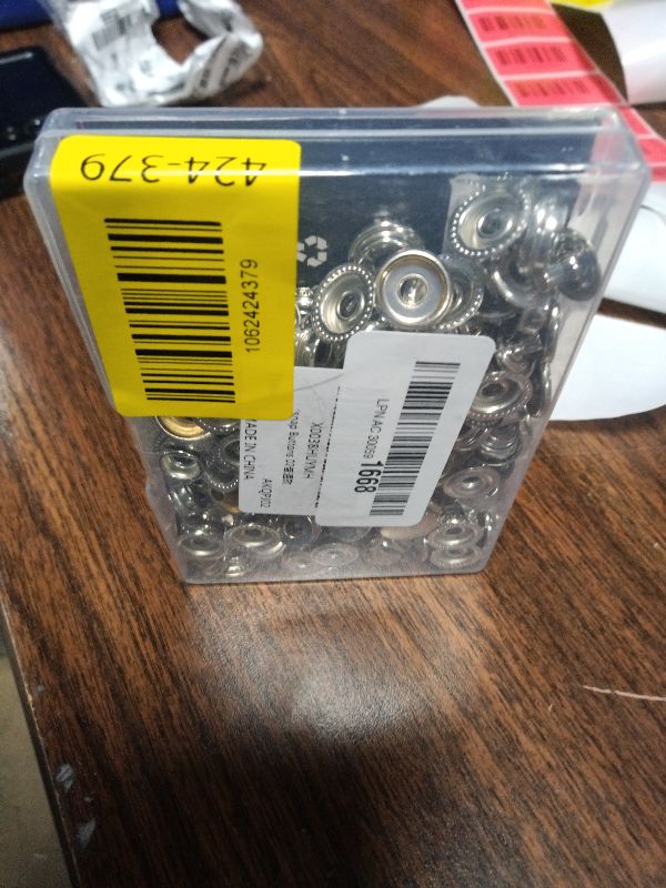 Photo 1 of 160 pcs snap Buttons,snap Fasteners kit 15mm Stainless Steel Snaps Marine Grade Boat Canvas Snaps,3/8" Socket Metal Snaps for Clothing Leather Boat Cover Fabric (Regular)