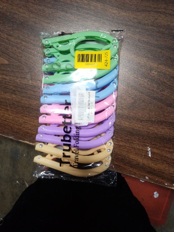 Photo 1 of 10 Pcs Travel Hangers Cruise Ship Essentials Accessories Portable Folding Clothes Hanger Foldable Drying Rack