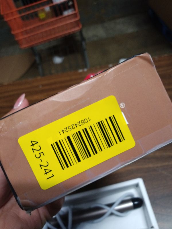 Photo 1 of 1 Inch Extra Long Barrel Curling Wand, Ceramic Tourmaline Curling Wand Professional Dual Voltage with Adjustable Temperature