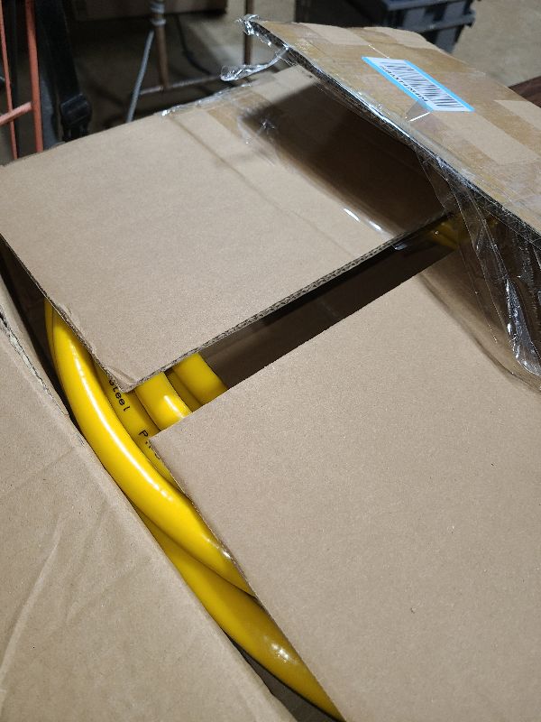 Photo 1 of 1/2" CSST Gas Line for Natural Gas & Propane | Flexible Corrugated Stainless Steel Gas Tubing with PVC Cover, Brass Fittings Included | Gas Pipe for Grills, Heaters, Stoves, Generators (66ft)