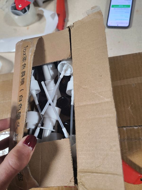 View 2 of 1oz Amber Nasal Spray Bottles Empty 10Pack, Glass Nasal Spray Bottles, Glass Refillable Fine Mist Sprayers Atomizers with 2 Droppers and 12 Stickers, Ideal for Nasamin, Saline Applications, Travel Use