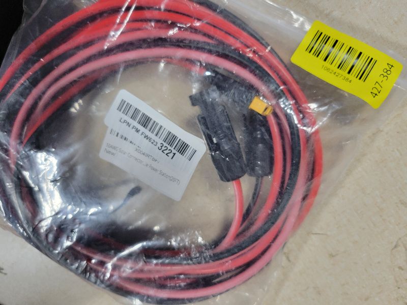 Photo 1 of 10AWG Solar Connector to XT60 Adapter Extension Cable Solar Panel to Potable Solar Power Generator/RV Foldable Solar Panel/Portable Power Station(20FT)