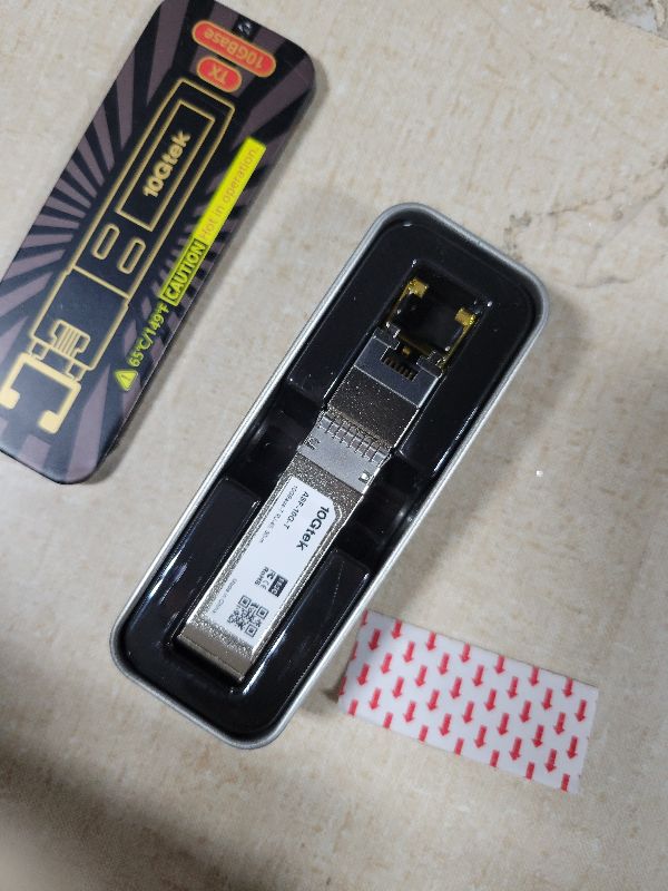 Photo 1 of 10Gtek SFP+ to RJ-45 10GBase-T Transceiver, 10Gbe Copper SFP+ to Ethernet Module for Cisco SFP-10G-T-S, Ubiquiti UniFi UF-RJ45-10G, TP-Link TL-SM5310-T, Netgear and More, RJ-45 SFP+ CAT.6a, up to 30m