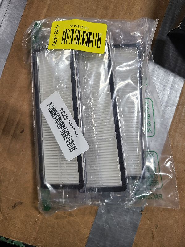 Photo 1 of (3 Pack) Q Revo Replacement HEPA Filters Compatible With Roborock Q Revo Robot Vacuum, Filter Kit, Replacement Parts, Filters Accessories Kit 3 Pieces